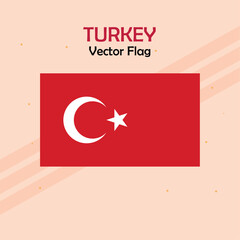 Turkey vector flag lines and stock 