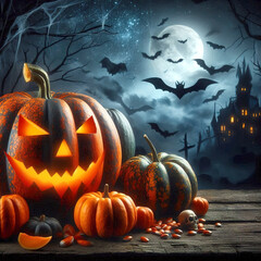 The Graveyard of Glowing Jack-o'-Lanterns