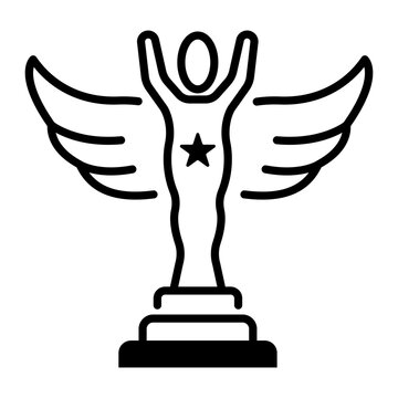 recommend clip art: An outline icon of film award 