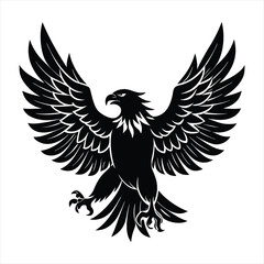 Eagle silhouette vector