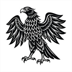 Eagle silhouette vector