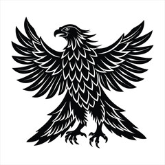 Eagle silhouette vector