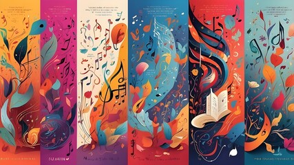 music notes background