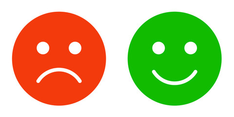 satisfaction rating expression vector. face, emote, symbol, illustration.