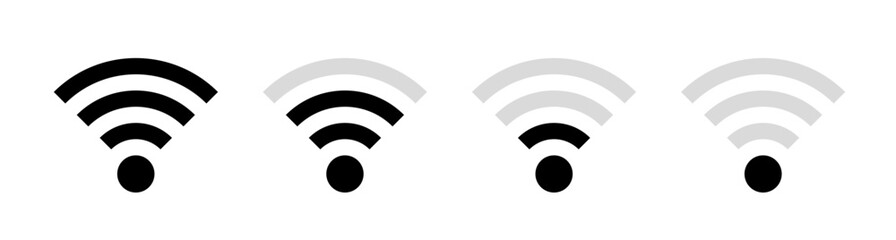 wifi signal vector. symbol, sign, icon