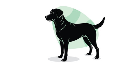 Dog silhouette eps format vector illustration on a white background eps format Dog Head for tshirt