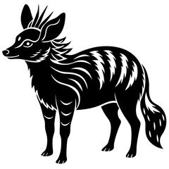 silhouette of a zebra