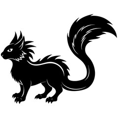 black and white horse vector