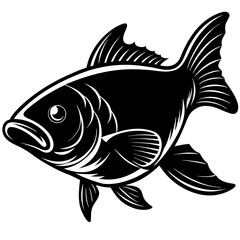 black and white fish
