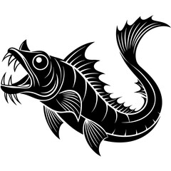 black and white fish