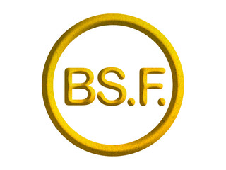  Venezuelan bolívar sign icon, Venezuela currency symbol design with gold motive