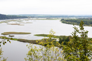 a beautiful backwater on the Chusovaya River, a historical place where Yermak's campaign began