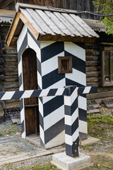 Naklejka premium elements of rural exterior in russia