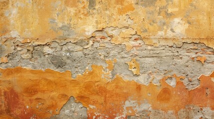 Fototapeta premium Rough Stucco Wall with Earthy Terracotta and Subtle Orange Highlights