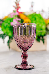 copa de vino decorada