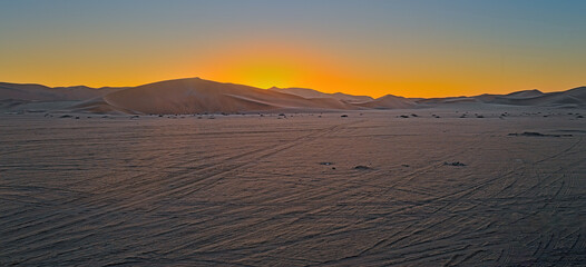 Sunset in the Desert.
