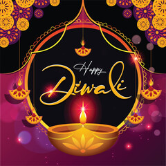 Diwali Festival Vector Background