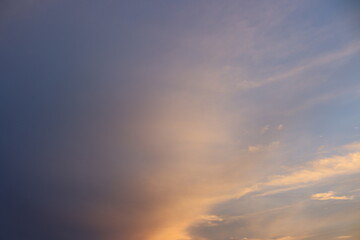 ciel bleu et rose