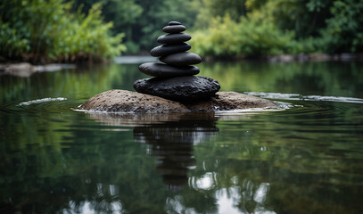 beautiful black stone background 
