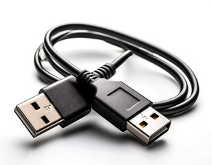 USB cable isolated on white background