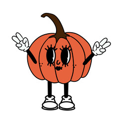 Retro Cartoon pumpkin