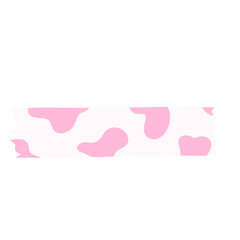 Pink cow print tape