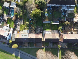 Drone video of English countryside