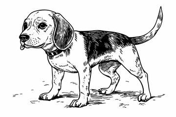 Cute coloring page featuring a playful dog for kids creativity.