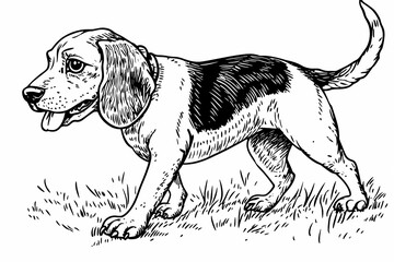 Cute coloring page featuring a playful dog for kids creativity.