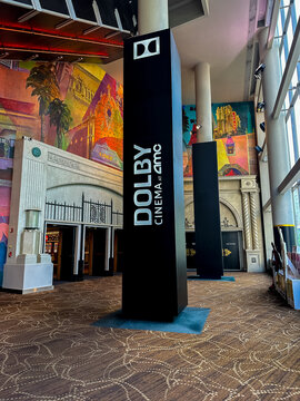 Dolby Cinema at AMC Lincoln Square 13 interior. Manhattan New York City