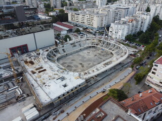 Fototapeta premium Drone aerial shot of Bosnia, Mostar, Stari Most Bridge