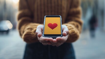 Hand Holding Mobile Phone Displaying Donation to Online Volunteer Program - Concept of Digital Charity, Community Support, and Modern Philanthropy