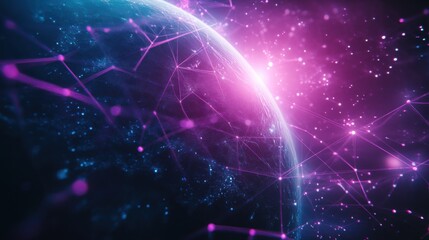 Fototapeta premium 3D Internet Business Communication Technology with Global Network and Telecommunication 