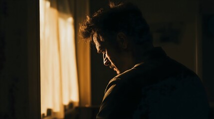 Depressed Man in His Late Thirties 30s