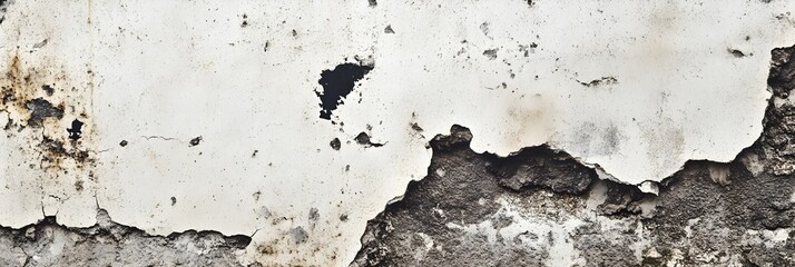 Obraz premium Weathered concrete wall texture with cracks and black spots 