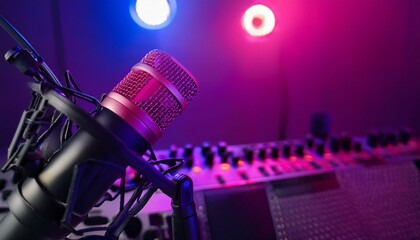 Studio, mikrofon, home studio