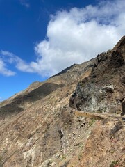 landscape with blue sky