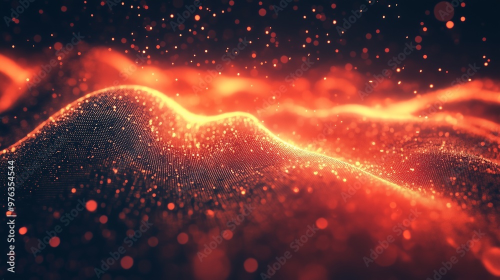 Wall mural abstract digital technology data background