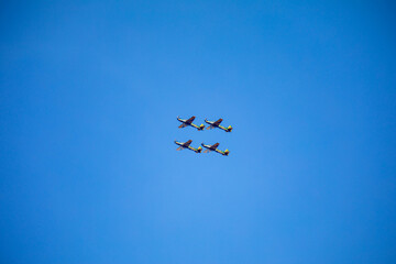 Traditional Brazilian Smoke Squadron, consisting of 3 Super Tucano A-29 Turboprop aircraft