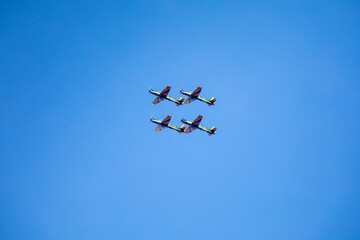 Traditional Brazilian Smoke Squadron, consisting of 3 Super Tucano A-29 Turboprop aircraft