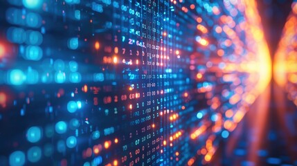 Programming code abstract technology background of software developer and Computer script bright colors. Generative AI.