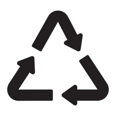 Recycling logo icon