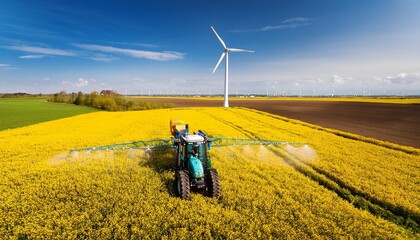 wind turbine in the field