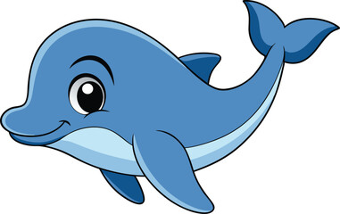 -a-happy-cute--dolphin--black-outline-on-white-.eps