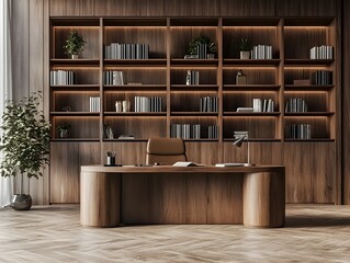 Functional yet elegant a minimalist desk and chair for productivity picture
