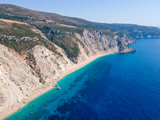 Platia Ammos Beach ar Cephalonia Island, Greece