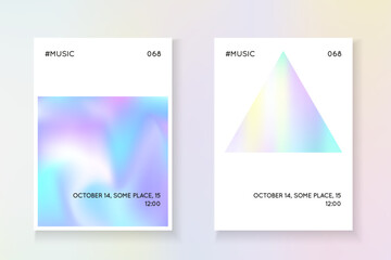 Naklejka premium 1980 Poster. Fashion Design. Plastic Banner. Neon Mesh. Holographic Fluid. Isolated Pearl Illustration. Pink Color Paper. Violet 1980 Poster