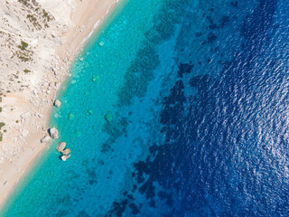 Platia Ammos Beach ar Cephalonia Island, Greece