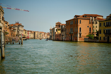 Venice and its canals, boats,sculptures and birds. 