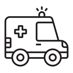 Ambulance line icon